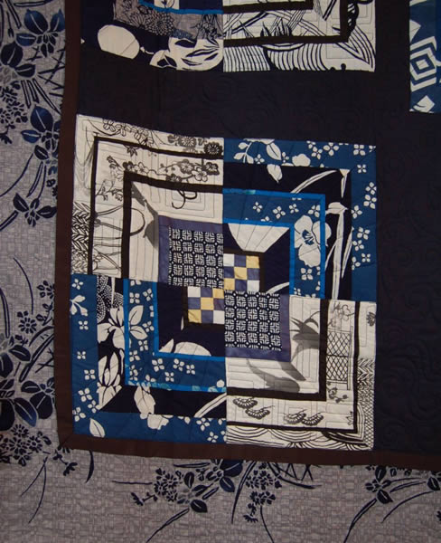 Kasuri Snohomish V Cotton and Linen Quilt ~ Registry #91051 