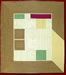 La Coperta III v.14 ~ Registry #91053<br>Mocha borders on cream (agra) background with lime, magenta and buttercream duppioni silk. Synthetic down batting.<br>119" x 102" ~ $4046.00